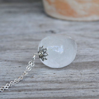 Crystal Pendant made from natural tumble stone, Lab Certified, used for healing, spiritual practices, and promoting positive energy.