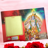 Description of the image: The cover of Shrimad Bhagwat Geeta | Big Font And Colour Paper | Geeta Gyan By Shri Krishna, featuring a colorful and vibrant design with the image of Lord Krishna.