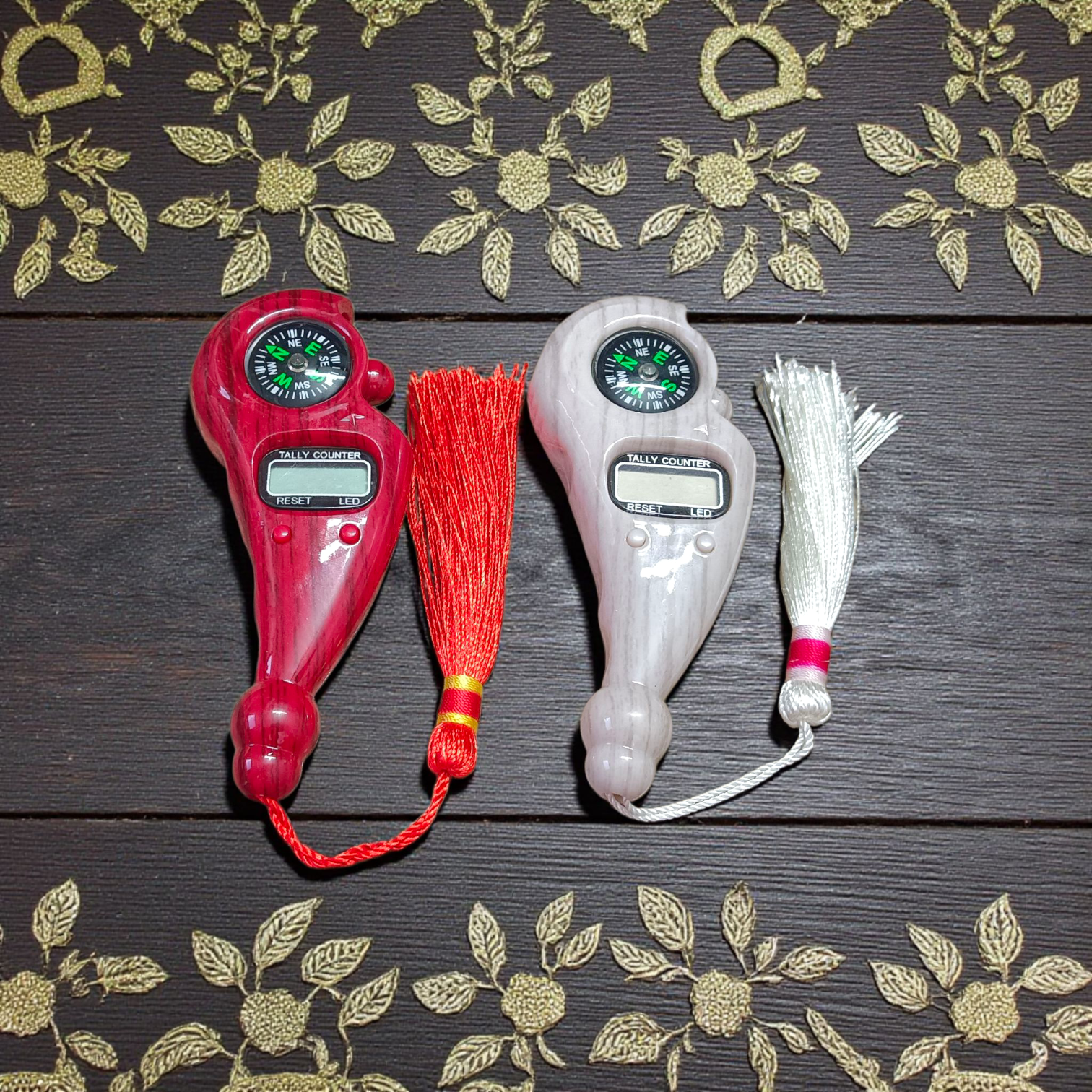 Digital finger counter for pooja, meditation, tasbih, and mantra chanting with LED display