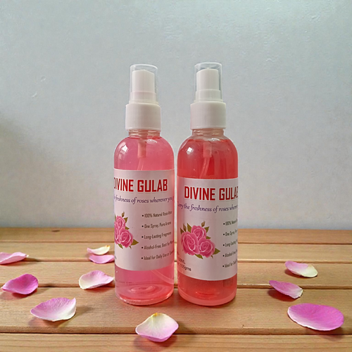 Divine Gulab Spray Attar 100ML Set of 2 – Long-Lasting Aroma for Daily Use