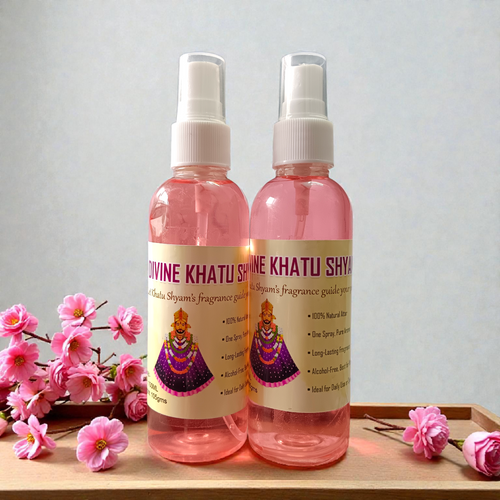 Divine Khatu Shyam Spray Attar 100ML Set of 2 – Alcohol-Free, Long-Lasting Aroma