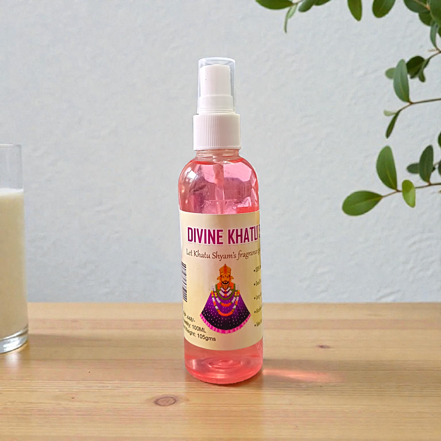 Divine Khatu Shyam Spray Attar 100ML set of two bottles for worship
