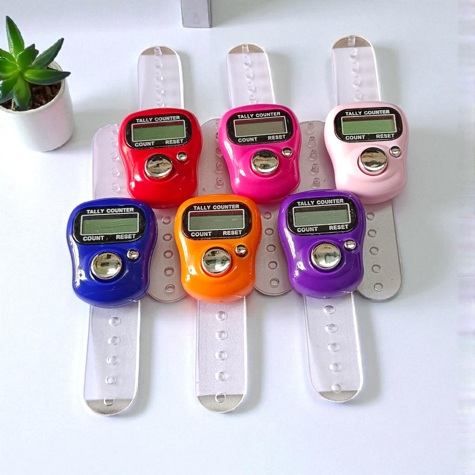 Electronic Mantra Counter for Finger – Digital Tally Counter with LED Display, ideal for prayer, fitness, and inventory