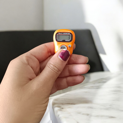 Electronic Mantra Counter for Finger – Digital Tally Counter with LED Display, ideal for prayer, fitness, and inventory