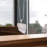 Elegant pink Morganite pendant with silver chain, perfect for men and women, daily wear, lab certified