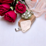Elegant pink Morganite pendant with silver chain, perfect for men and women, daily wear, lab certified