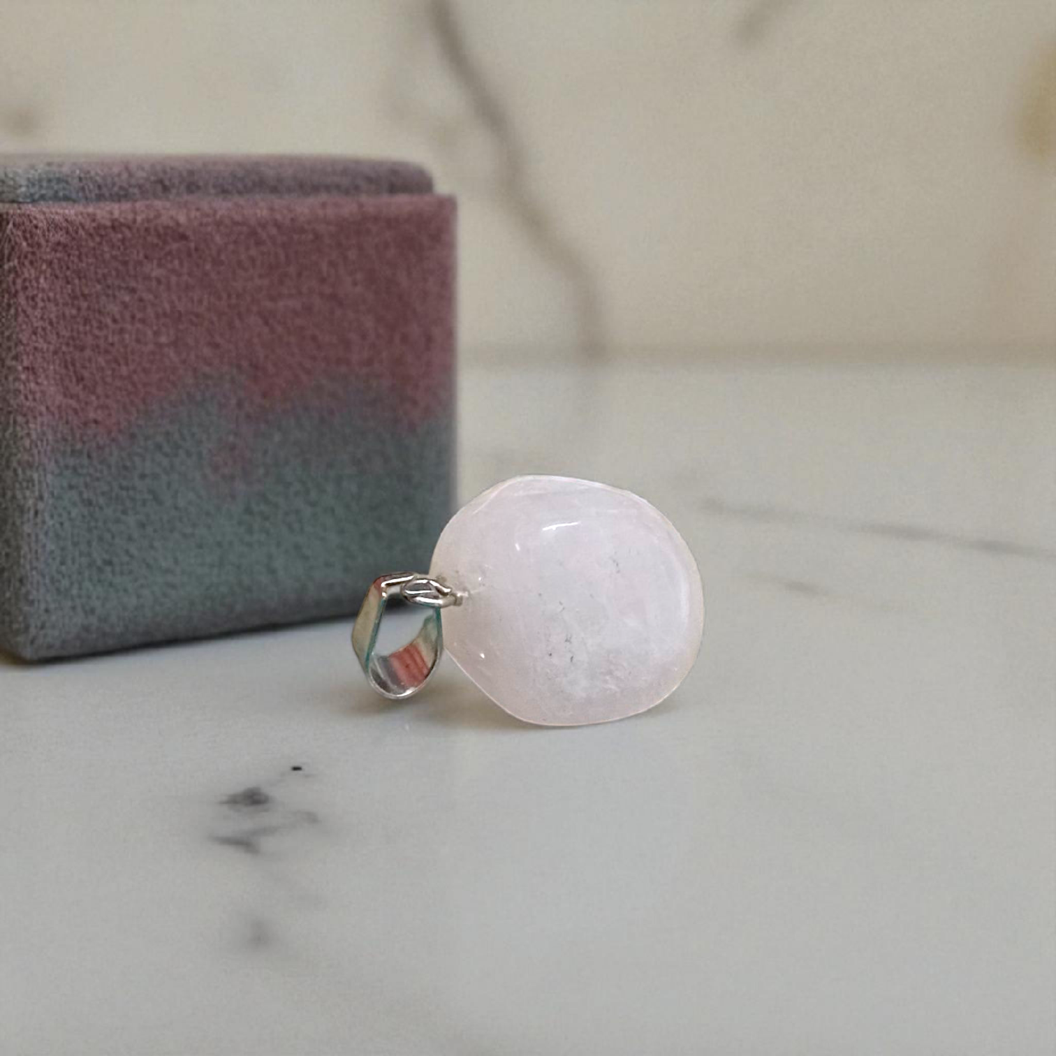 Elegant pink Morganite pendant with silver chain, perfect for men and women, daily wear, lab certified