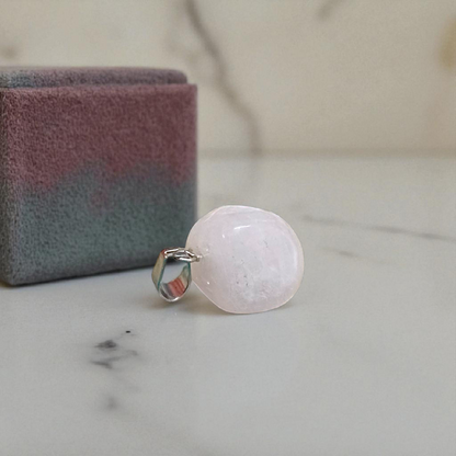 Elegant pink Morganite pendant with silver chain, perfect for men and women, daily wear, lab certified