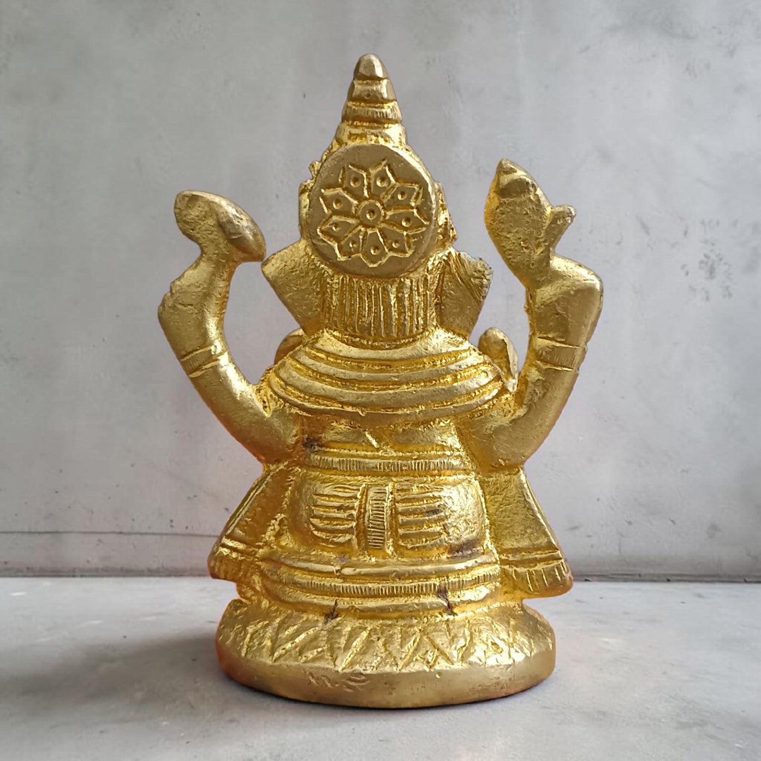 Ganesh Ji Brass Murti Idol for Worship Home Temple Puja Spiritual Decor and Divine Blessings