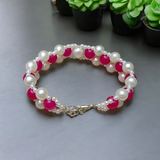 Genuine Pink Agate Bracelet for Emotional Healing and Love, Lab Certified