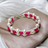 Genuine Pink Agate Bracelet for Emotional Healing and Love, Lab Certified