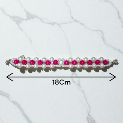 Genuine Pink Agate Bracelet for Emotional Healing and Love, Lab Certified