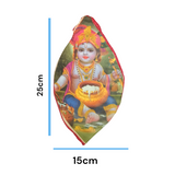 Gomukhi Bag with a divine Krishna Bal Gopal print, made of 100% cotton, perfect for storing Japa Mala, prayer beads, and other spiritual items.