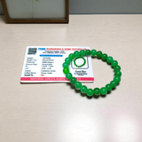 Green Agate Bracelet (also known as Hakik Bracelet), made from authentic Green Agate stones, lab certified, with healing and grounding properties
