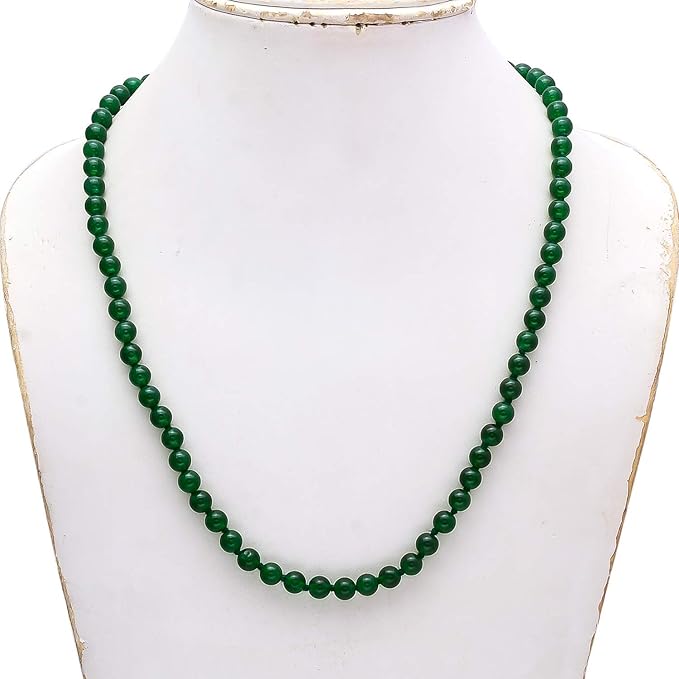 Green Agate Mala with 108+1 beads, 6MM size, certified for authenticity, perfect for spiritual practices and healing.