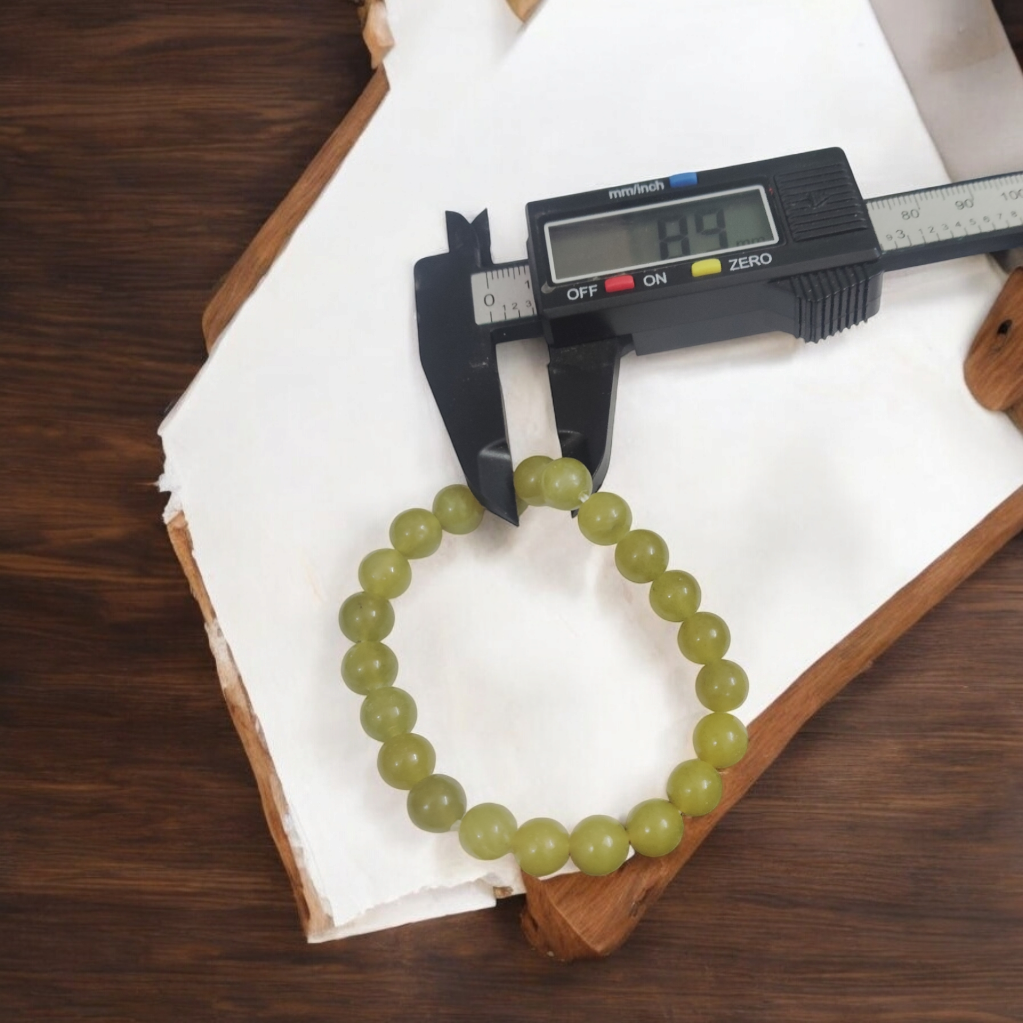 Green Onyx Bracelet - For Chakra Healing Yoga Meditation Crystal – Stretchable Bracelet – 8MM