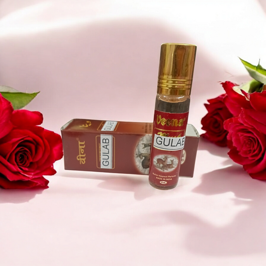 Gulab Attar | Roll-on Bottle by Veena | 8ml
