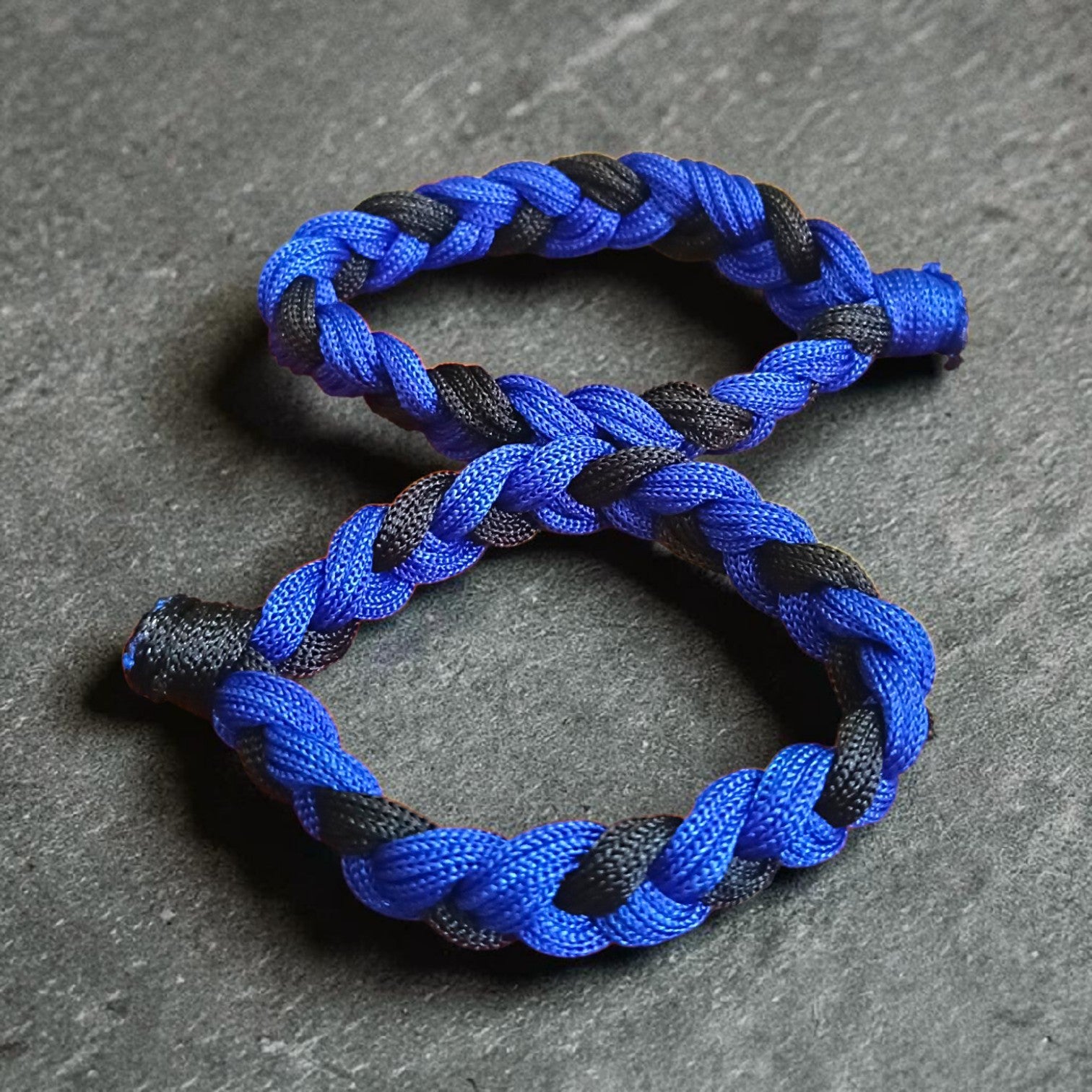 Handmade Blue Black Thread Bracelet Set of 2 for Men and Women Adjustable Wrist Band Friendship Bracelet
