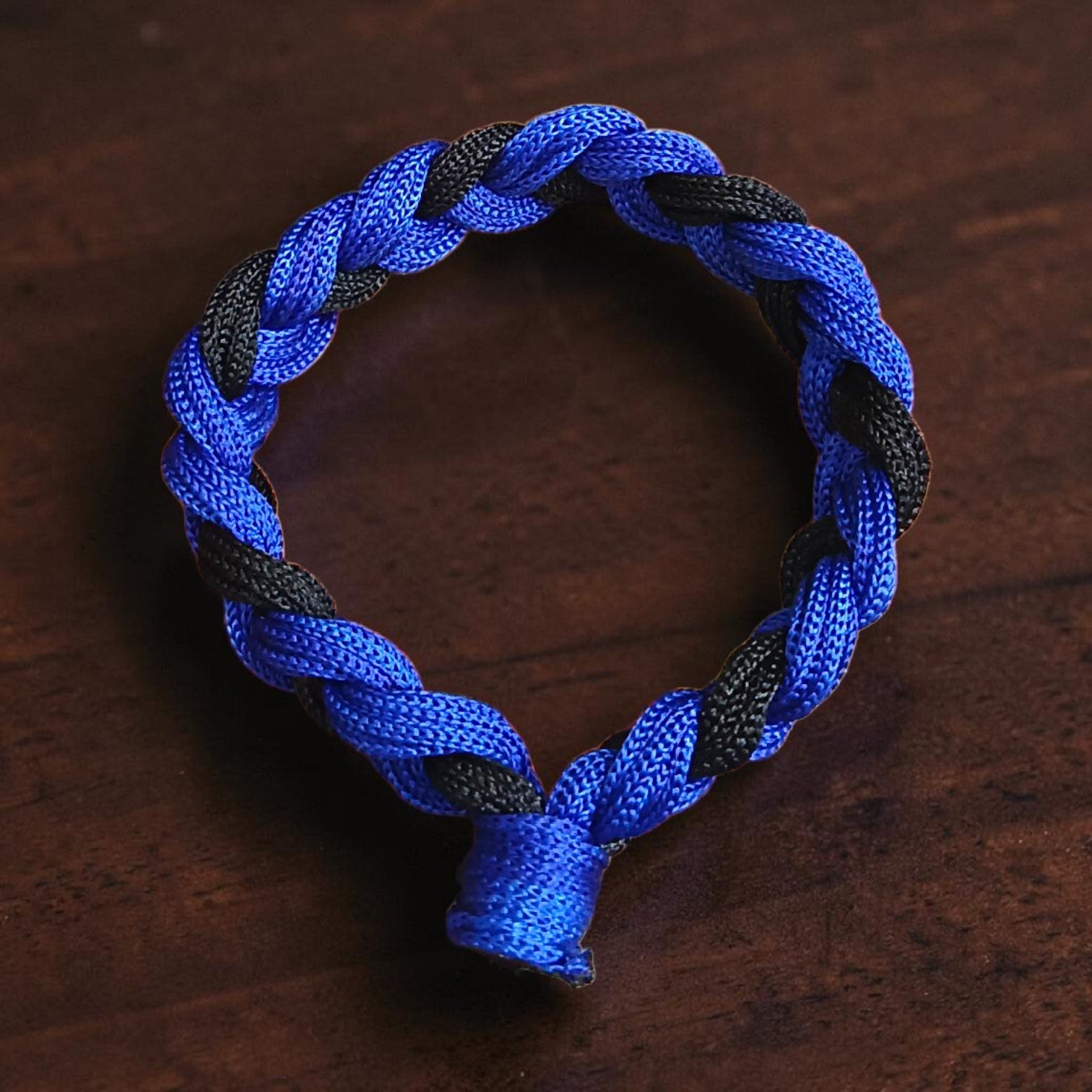 Handmade Blue Black Thread Bracelet Set of 2 for Men and Women Adjustable Wrist Band Friendship Bracelet