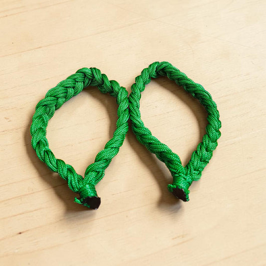 Handmade Green Thread Bracelet Set of 2 for Women and Men Adjustable Friendship Band Green Color Wrist Bracelet