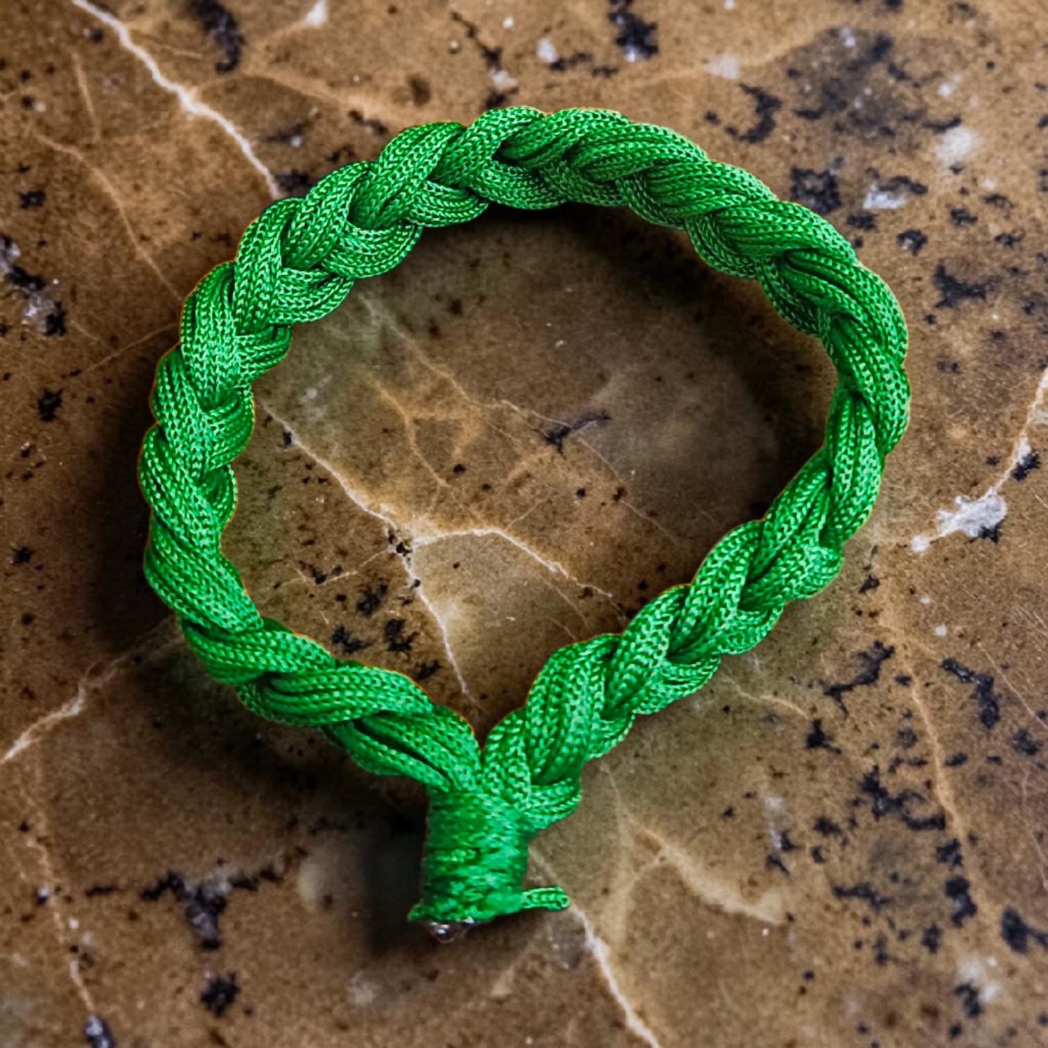 Handmade Green Thread Bracelet Set of 2 for Women and Men Adjustable Friendship Band Green Color Wrist Bracelet