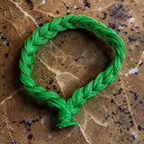 Handmade Green Thread Bracelet Set of 2 for Women and Men Adjustable Friendship Band Green Color Wrist Bracelet
