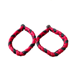 Handmade red and black cotton bracelet threads for men and women, symbolizing protection and style, set of 2 by Gurupujan