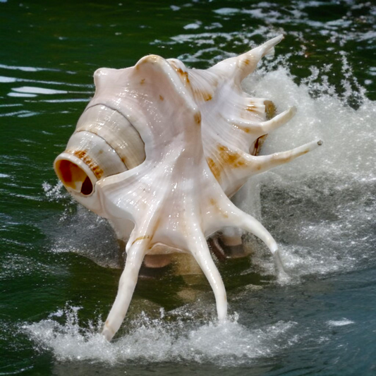 Natural Panchmukhi Shankha Conch | Lab Certified | Sacred Puja & Ritual Use