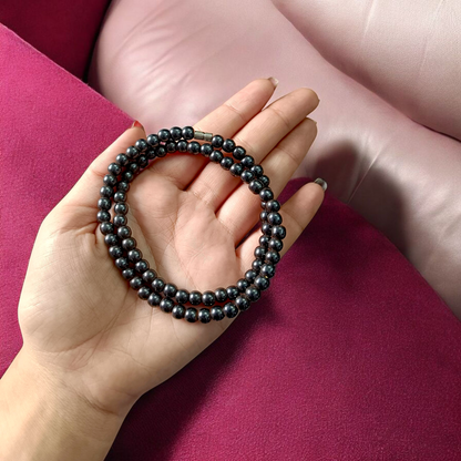 Image of Magnetic Mala made with certified magnetic beads for enhancing health, improving blood circulation, and supporting energy balance