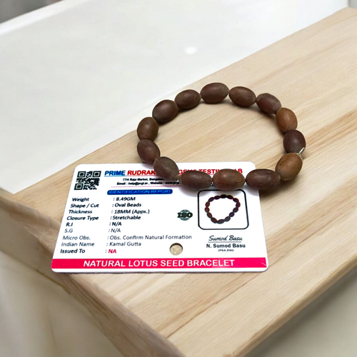 Natural Kamal Gutta Bracelet – 100% Original Lotus Seeds, Lab Certified