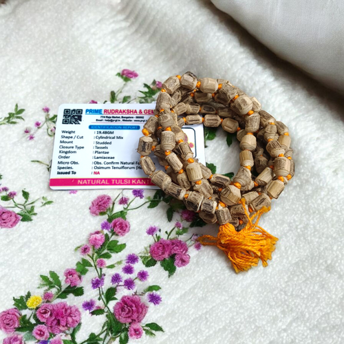 Tulsi Kantha Mala | Big Beads | Lab Certified for Prayer & Meditation