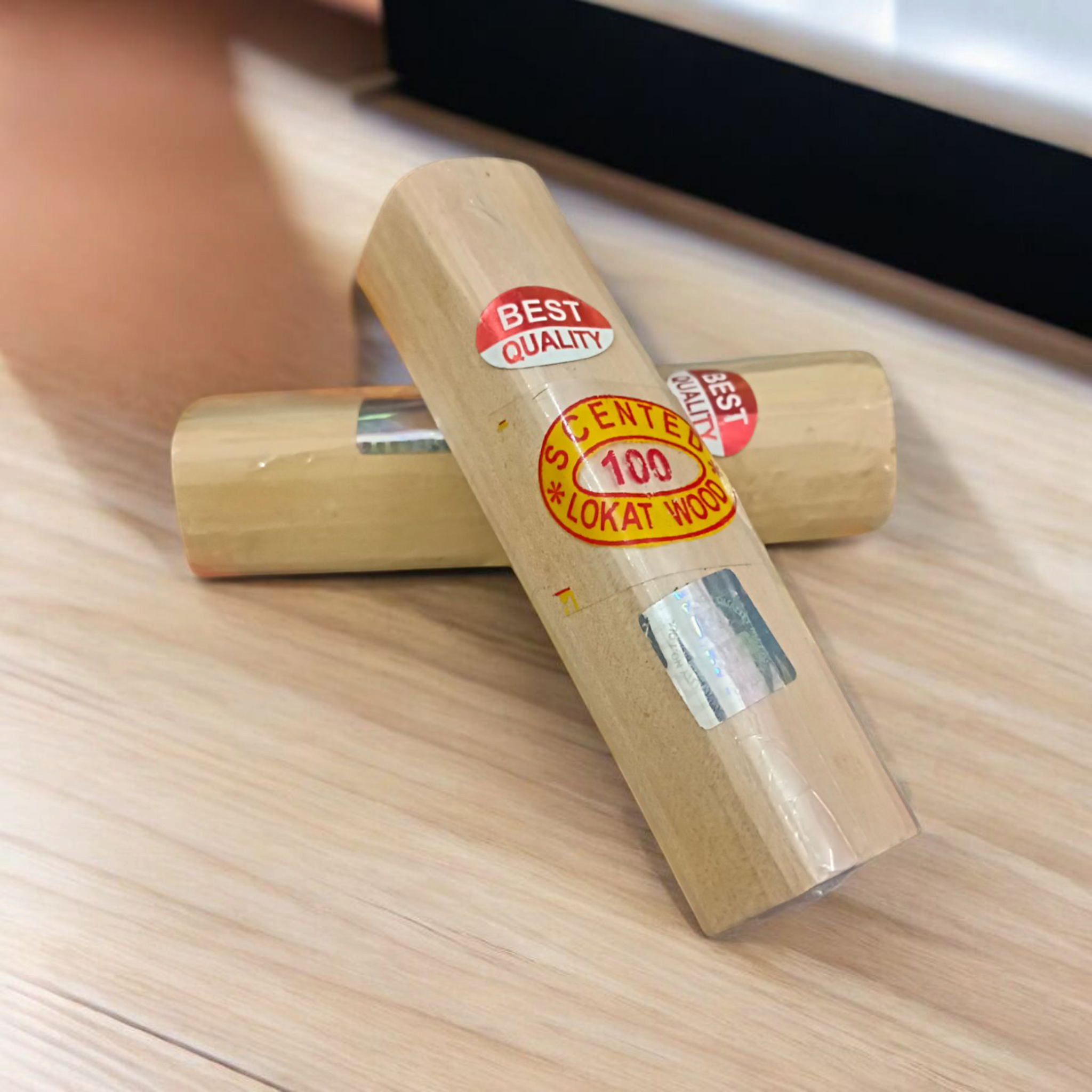Image of Original Sandalwood Scented Processed Mysore Chandan Sticks, showing the natural texture and purity of the incense sticks.