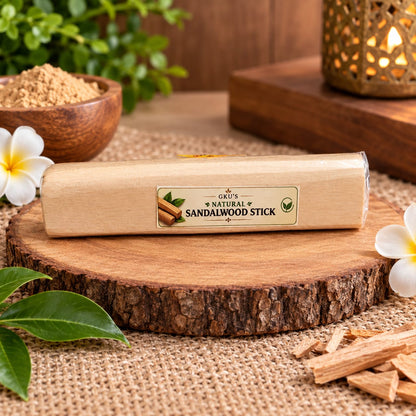 Image of Original Sandalwood Scented Processed Mysore Chandan Sticks, showing the natural texture and purity of the incense sticks