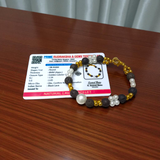 Image of a Natural 8mm Lava Stone Bracelet made with lab-certified beads for emotional healing, grounding, and aromatherapy use