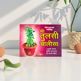Image showing the cover of the Tulsi Chalisa Hindi Book with clear text for easy recitation and devotion