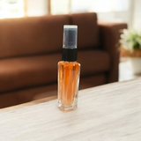 Image showing the sleek, elegant 25 ml Shri Shyam Spray Attar bottle, with a floral fragrance.