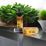 Image showing the sleek, elegant 25 ml Shri Shyam Spray Attar bottle, with a floral fragrance.