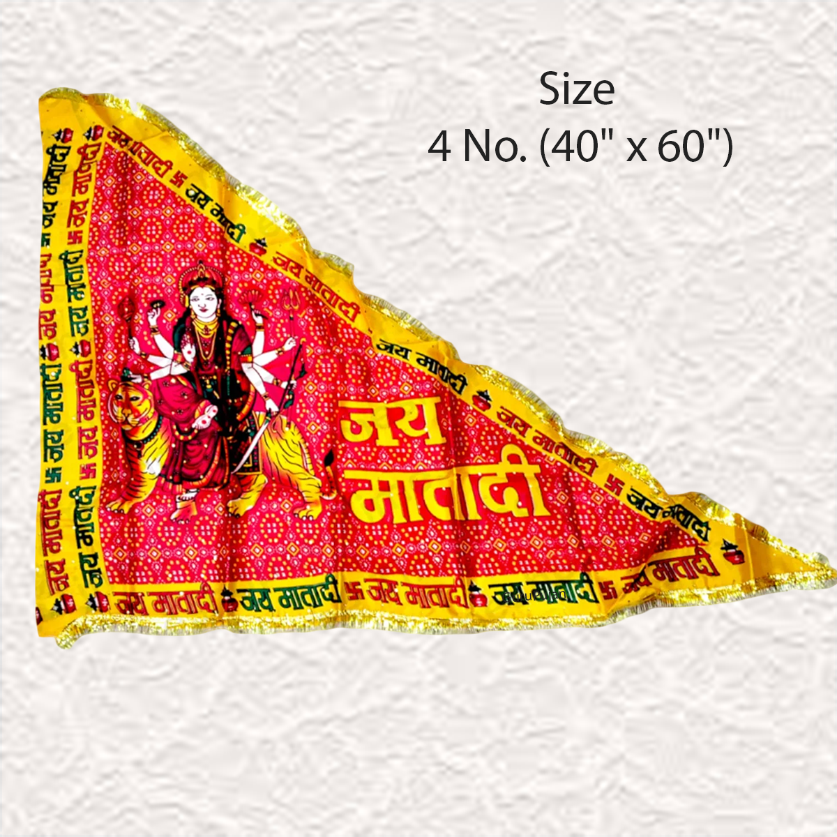 Jai Mata Di Jhanda - Red Flag for Maa Durga and Vaishno Devi