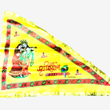 Jai Shree Shyam Flag made of Pure Satin for worship and temple decoration