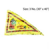 Jai Shree Shyam Flag made of Pure Satin for worship and temple decoration