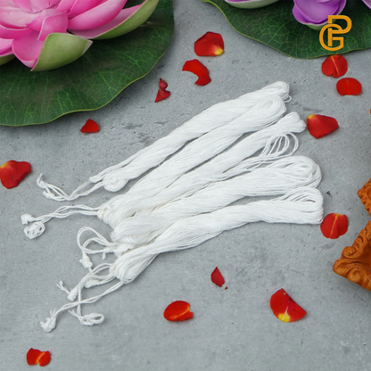 Janeu Yagyopaveet Set of 10 - Traditional Sacred Thread for Religious Ceremonies