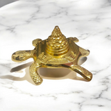 Kachua Shri Yantra - Meru Yantra on Tortoise for Good Luck, Prosperity, and Protection