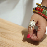 Kachua Tortoise Ring - Adjustable Good Luck Ring for Men and Women, Symbolizing Protection and Prosperity