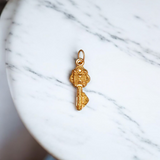 Kuber Kunji Locket with Gold-Plated Chain, Spiritual Jewelry for Wealth and Prosperity