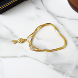Kuber Kunji Locket with Gold-Plated Chain, Spiritual Jewelry for Wealth and Prosperity