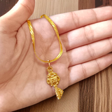 Kuber Kunji Locket with Gold-Plated Chain, Spiritual Jewelry for Wealth and Prosperity