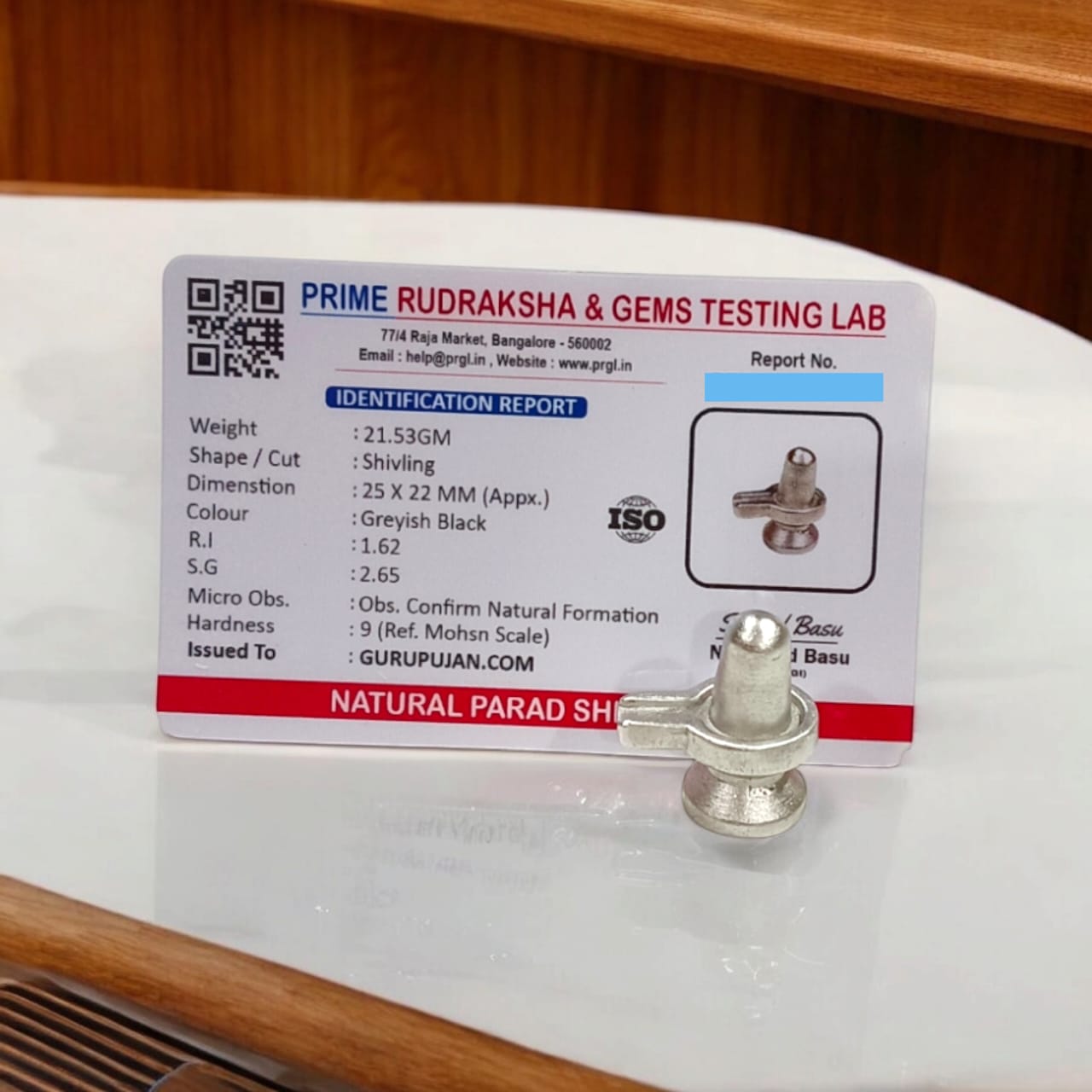 Lab-certified Parad Shivling made from pure mercury, available in various sizes, ideal for spiritual growth and divine blessings by Gurupujan.