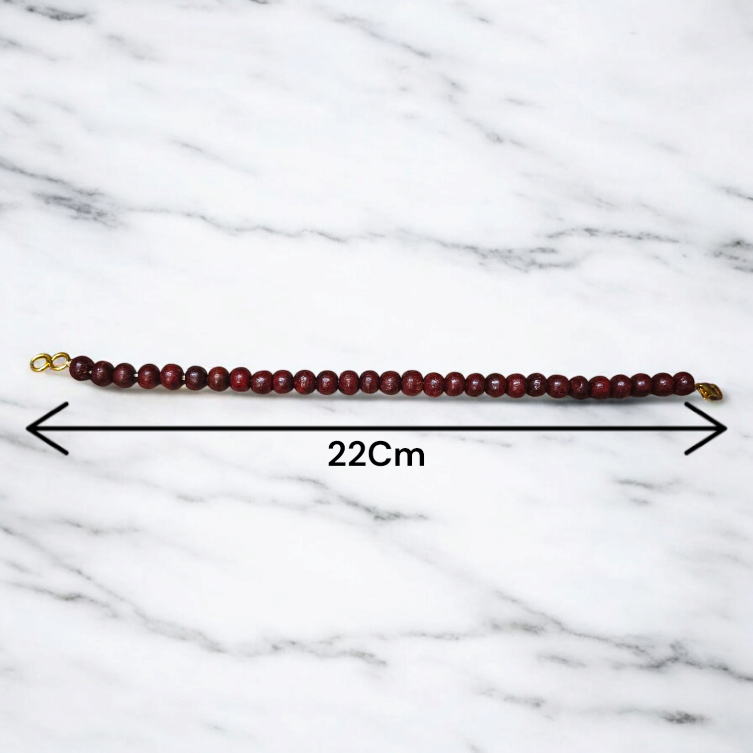 Lab Certified Natural Red Sandalwood Bracelet for Meditation, Healing & Spiritual Use