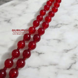 Lab Certified Original Red Agate Mala with 108+1 Beads from Gurupujan