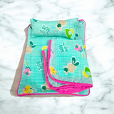 Laddu Gopal Bedsheet With Pillow and Blanket | 7X6 Inch |